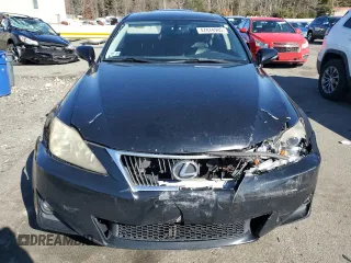 2011 Lexus IS 250 with VIN JTHCF5C25B5049625, listed as a Copart auction lot 47074985 with 227,769 mi miles and Salvage title. Bid and sale history available at DreamBid. Image 5.