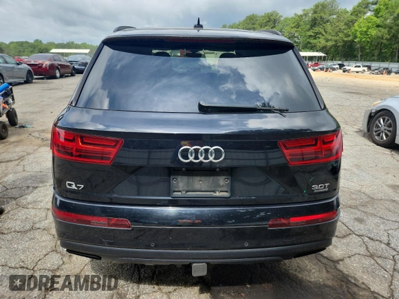 2018 Audi Q7 Prestige with VIN WA1VAAF79JD010611, listed as a Copart auction lot 61014685 with 158,977 mi miles and Salvage title. Bid and sale history available at DreamBid. Image 6.
