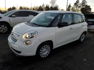 2014 FIAT 500L Pop with VIN ZFBCFAAH5EZ010325, listed as a Copart auction lot 89113515 with 61,869 mi miles and Salvage Title. Bid and sale history available at carsss.com. Image 1.