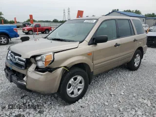 2006 Honda Pilot LX with VIN 2HKYF18146H558871, listed as a Copart auction lot 63369055 with 113,046 mi miles and Salvage title. Bid and sale history available at DreamBid. Image 1.