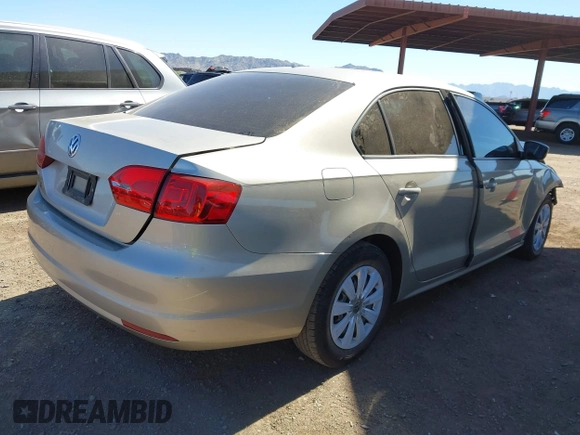 2014 Volkswagen Jetta Sedan S with VIN 3VW2K7AJ6EM336045, listed as a IAAI auction lot 41889045 with 78,056 mi miles. Bid and sale history available at carsss.com. Image 4.
