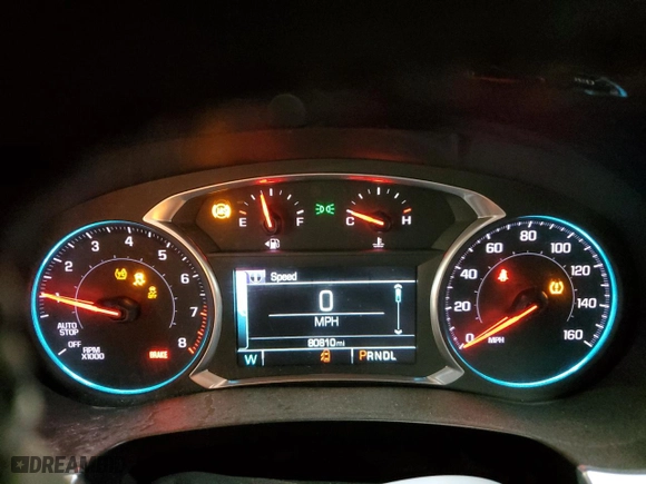 2019 Chevrolet Traverse LT Cloth with VIN 1GNERGKW4KJ207601, listed as a Copart auction lot 49160995 with 80,810 mi miles and Salvage Title. Bid and sale history available at carsss.com. Image 9.