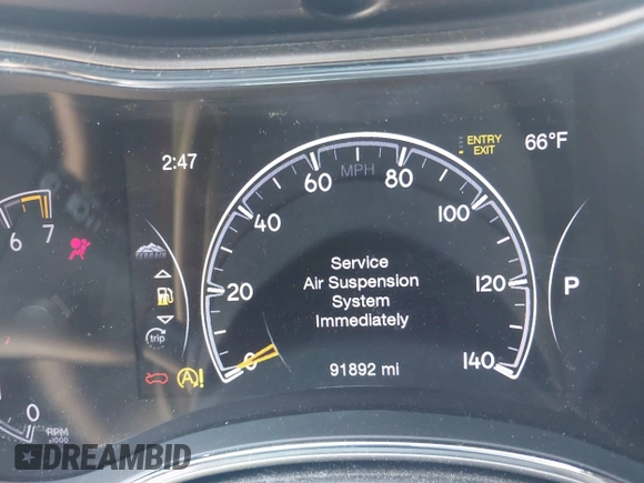 2017 Jeep Grand Cherokee Trailhawk with VIN 1C4RJFLG3HC674489, listed as a IAAI auction lot 42049006 with 91,892 mi miles and . Bid and sale history available at DreamBid. Image 7.