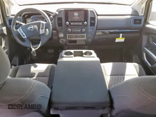 2024 Nissan Titan SV with VIN 1N6AA1ECXRN112621, listed as a Copart auction lot 47755875 with 9,298 mi miles and Salvage title. Bid and sale history available at DreamBid. Image 8.