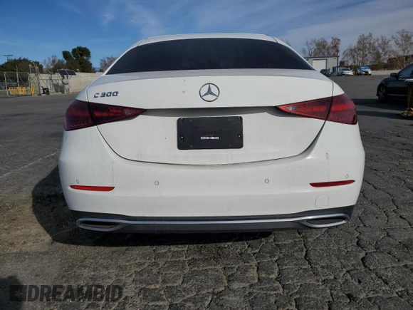 2023 Mercedes-Benz C 300 with VIN W1KAF4GBXPR137492, listed as a Copart auction lot 41928945 with 15,960 mi miles and Salvage title. Bid and sale history available at DreamBid. Image 6.