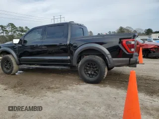 2021 Ford F-150 Raptor with VIN 1FTFW1RG9MFC19427, listed as a Copart auction lot 47066265 with 35,943 mi miles and Salvage Title. Bid and sale history available at carsss.com. Image 2.