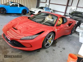 2021 Ferrari F8 с VIN ZFF93LMA2M0264413, выставлен на аукционе Copart как лот 74663374 с пробегом Не указан миль и Списание • Salvage title. История ставок и продаж доступна на DreamBid. Изображение 1.