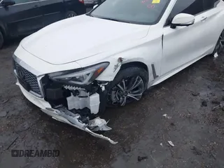 2021 Infiniti Q60 Luxe with VIN JN1EV7KL1MM470045, listed as a IAAI auction lot 41337676 with 11,154 mi miles and . Bid and sale history available at DreamBid. Image 6.