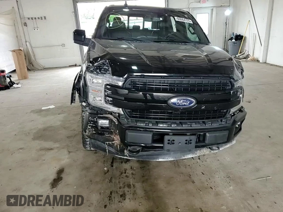 2018 Ford F-150 XL with VIN 1FTFW1EG1JFC18807, listed as a Copart auction lot 60664725 with 129,841 mi miles and Salvage title. Bid and sale history available at DreamBid. Image 12.