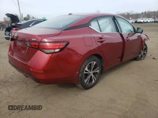 2021 Nissan Sentra SV with VIN 3N1AB8CV6MY319339, listed as a Copart auction lot 51380455 with 47,578 mi miles and Salvage Title. Bid and sale history available at DreamBid. Image 3.