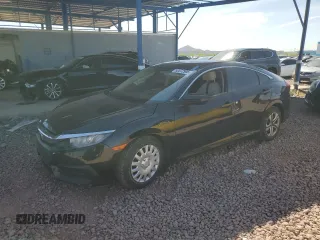 2017 Honda Civic LX z VIN 19XFC2F5XHE023157, wystawiony jako Copart lot #52872905 z przebiegiem 60 716 mil mil oraz Szkoda całkowita • Salvage title. Historia ofert i sprzedaży dostępna na DreamBid. Obrazek 1.