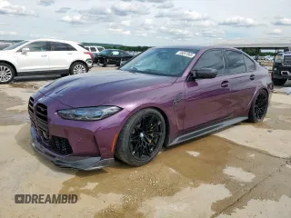 2024 BMW M3 Competition xDrive with VIN WBS43AY09RFT21427, listed as a Copart auction lot 56057865 with 10,745 mi miles and Salvage title. Bid and sale history available at DreamBid. Image 1.