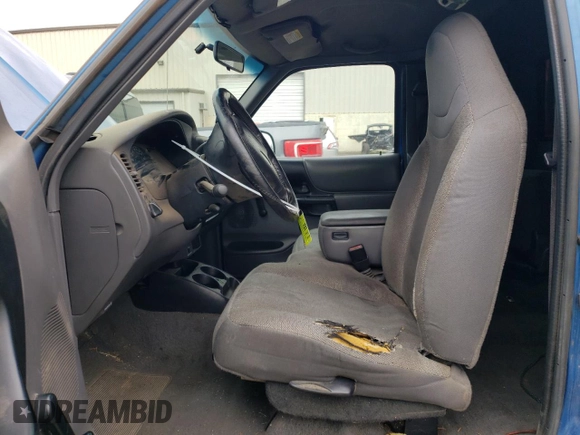 2001 Ford Ranger XL Fleet with VIN 1FTZR15E41PA65773, listed as a Copart auction lot 46953075 with 271,463 mi miles and Salvage Title. Bid and sale history available at carsss.com. Image 7.