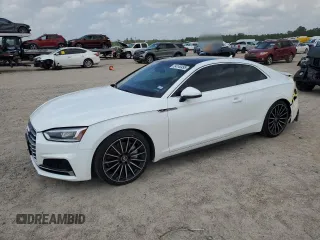 2019 Audi A5 Premium z VIN WAUSNAF53KA019395, wystawiony jako Copart lot #54145495 z przebiegiem 58 634 mil mil oraz Szkody całkowita. Historia ofert i sprzedaży dostępna na DreamBid. Obrazek 1.