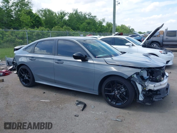 2025 Honda Civic Sport with VIN 2HGFE2F54SH564003, listed as a IAAI auction lot 42123436 with 7,042 mi miles and . Bid and sale history available at DreamBid. Image 14.