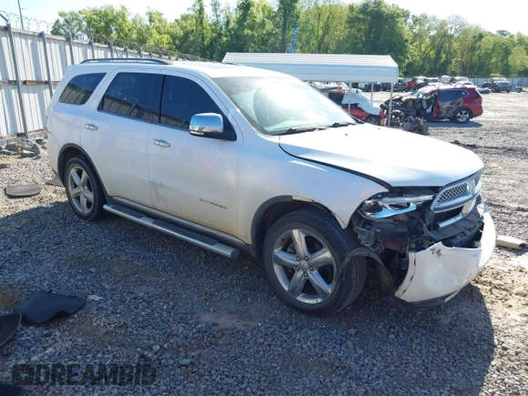 2013 Dodge Durango Citadel with VIN 1C4SDHET0DC571961, listed as a IAAI auction lot 42050261 with 257,637 mi miles and . Bid and sale history available at DreamBid. Image 1.