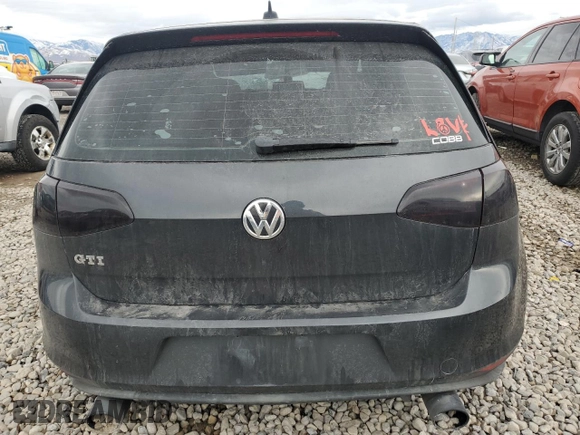 2015 Volkswagen Golf GTI SE with VIN 3VW5T7AU4FM047087, listed as a Copart auction lot 84506894 with 126,113 mi miles and Salvage Title. Bid and sale history available at carsss.com. Image 6.