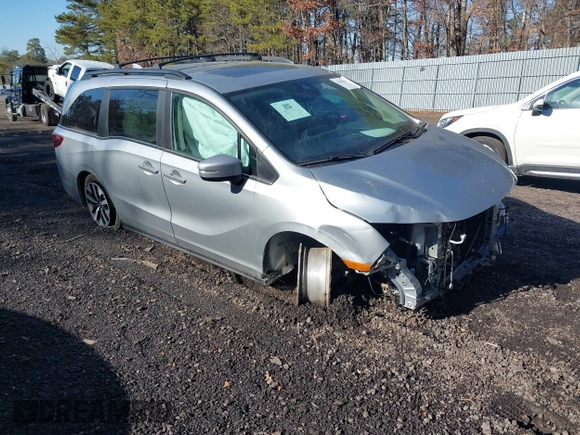 2025 Honda Odyssey EX-L with VIN 5FNRL6H64SB016104, listed as a IAAI auction lot 41456550 with 61 mi miles and . Bid and sale history available at DreamBid. Image 1.