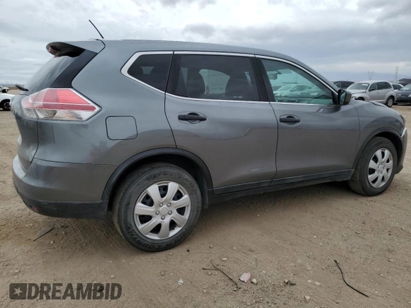 2016 Nissan Rogue S with VIN 5N1AT2MN7GC748066, listed as a Copart auction lot 47819205 with 184,848 mi miles and Salvage Title. Bid and sale history available at carsss.com. Image 3.