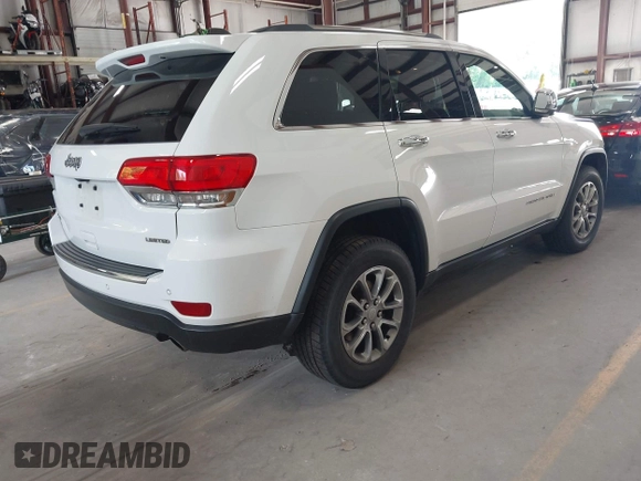 2016 Jeep Grand Cherokee Limited with VIN 1C4RJFBG2GC490483, listed as a IAAI auction lot 42596513 with 113,937 mi miles and . Bid and sale history available at DreamBid. Image 4.