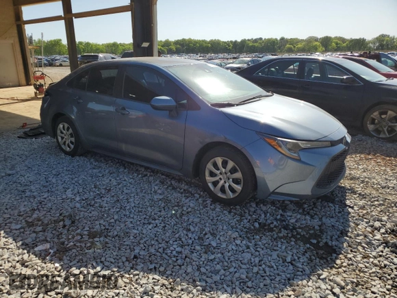 2021 Toyota Corolla LE with VIN 5YFEPMAE0MP150947, listed as a Copart auction lot 52053385 with 76,713 mi miles and Salvage Title. Bid and sale history available at DreamBid. Image 4.