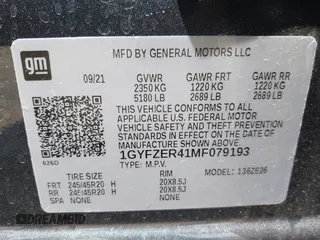 2021 Cadillac XT4 FWD Sport with VIN 1GYFZER41MF079193, listed as a IAAI auction lot 42331594 with 72,287 mi miles and . Bid and sale history available at DreamBid. Image 9.