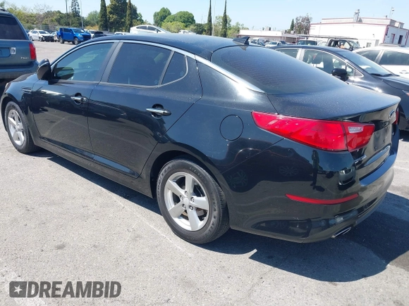 2014 Kia Optima LX with VIN 5XXGM4A74EG291937, listed as a IAAI auction lot 41984281 with 87,378 mi miles. Bid and sale history available at carsss.com. Image 3.
