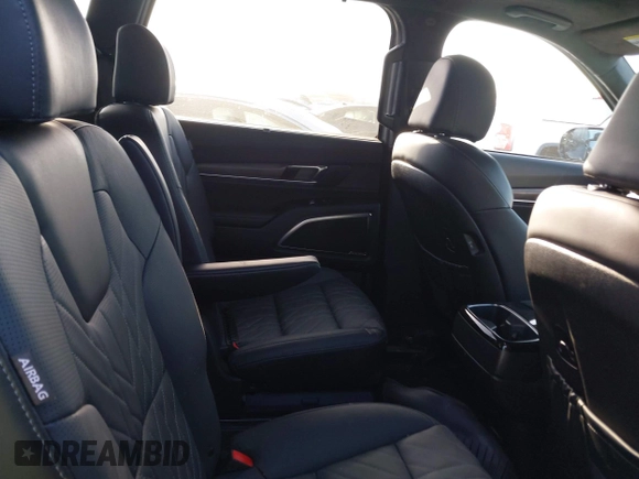 2025 Kia Telluride SX-Prestige X-Line with VIN 5XYP5DGCXSG579857, listed as a IAAI auction lot 42213332 with 4,738 mi miles and . Bid and sale history available at DreamBid. Image 8.