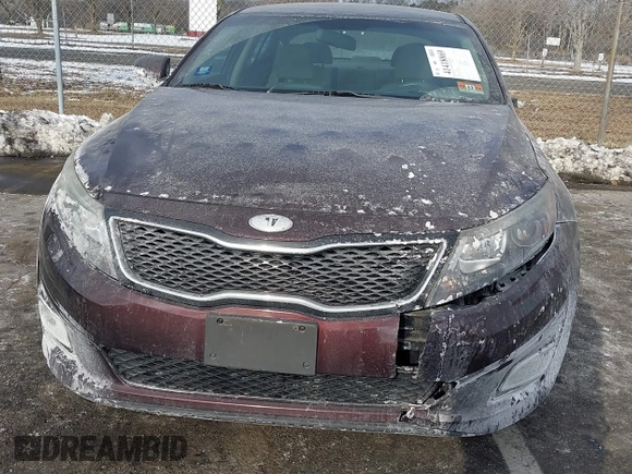 2014 Kia Optima LX with VIN 5XXGM4A71EG289837, listed as a IAAI auction lot 41418069 with 97,662 mi miles. Bid and sale history available at carsss.com. Image 6.