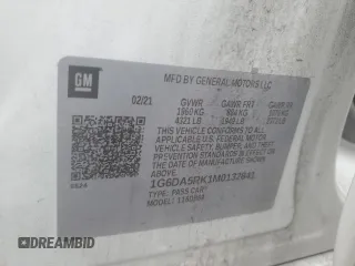 2021 Cadillac CT4 Luxury z VIN 1G6DA5RK1M0132841, wystawiony jako Copart lot #45943025 z przebiegiem 46 097 mil mil oraz Szkoda całkowita • Salvage title. Historia ofert i sprzedaży dostępna na DreamBid. Obrazek 12.