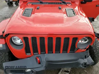 2021 Jeep Wrangler Unlimited Rubicon with VIN 1C4HJXFN6MW820324, listed as a Copart auction lot 85169434 with 48,391 mi miles and Salvage Title. Bid and sale history available at DreamBid. Image 12.