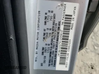 2009 Mazda 3 i Touring Value with VIN JM1BK32G791209810, listed as a Copart auction lot 55175635 with 115,234 mi miles and Salvage Title. Bid and sale history available at DreamBid. Image 13.