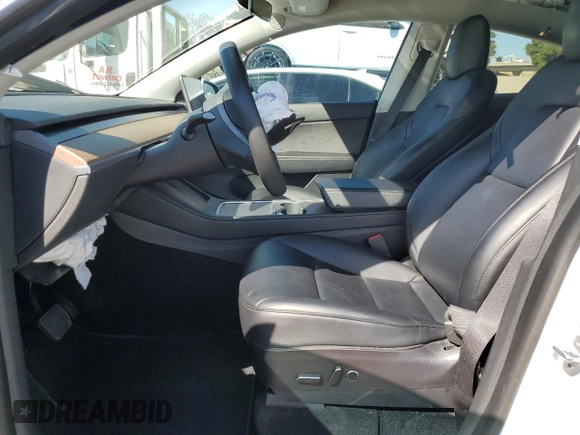 2022 Tesla Model Y Long Range with VIN 7SAYGDEE4NF357428, listed as a Copart auction lot 50345715 with 45,168 mi miles and Salvage Title. Bid and sale history available at carsss.com. Image 7.