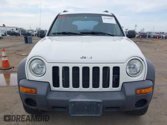 2002 Jeep Liberty Sport with VIN 1J4GL48K92W268896, listed as a IAAI auction lot 41788687 with 102,706 mi miles. Bid and sale history available at carsss.com. Image 6.