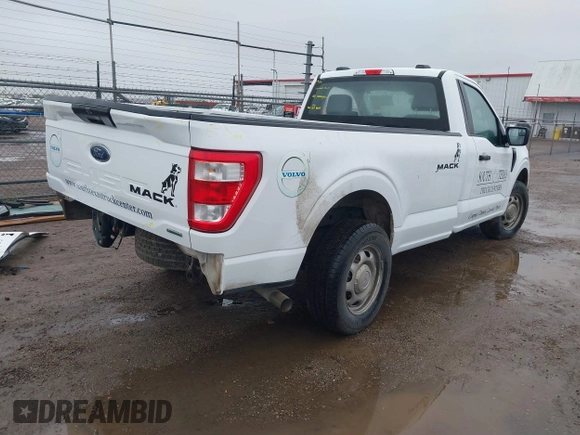 2023 Ford F-150 XL with VIN 1FTMF1CP7PKD46382, listed as a IAAI auction lot 41324488 with 90,976 mi miles and . Bid and sale history available at carsss.com. Image 4.