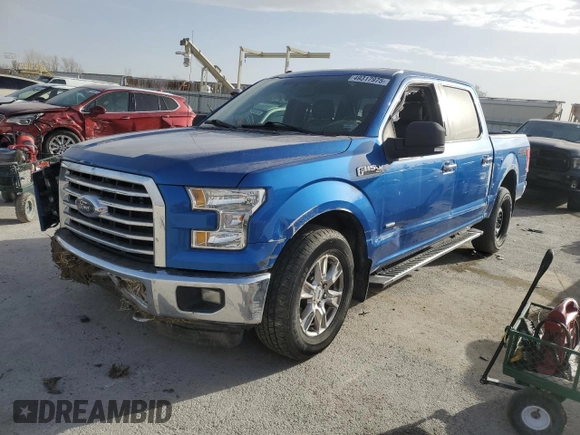 2015 Ford F-150 XLT with VIN 1FTEW1EG9FFA55293, listed as a Copart auction lot 49317975 with 157,910 mi miles and Salvage Title. Bid and sale history available at carsss.com. Image 1.