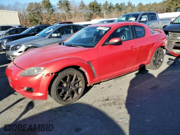 2004 Mazda RX-8 with VIN JM1FE173240116713, listed as a Copart auction lot 87615985 with 118,093 mi miles and Salvage Title. Bid and sale history available at carsss.com. Image 1.