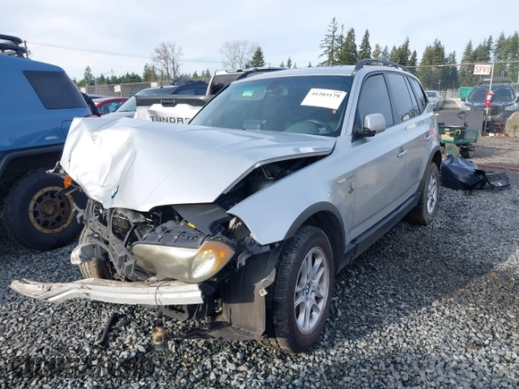 2004 BMW X3 2.5i with VIN WBXPA73454WB29718, listed as a IAAI auction lot 41203179 with 1 mi miles. Bid and sale history available at carsss.com. Image 18.