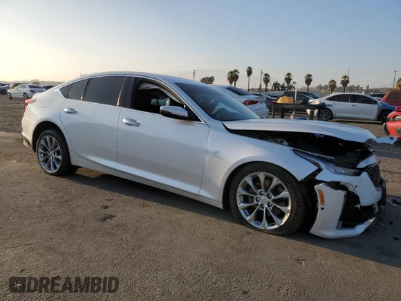 2022 Cadillac CT5 Premium Luxury z VIN 1G6DN5RK9N0118756, wystawiony jako Copart lot #46191675 z przebiegiem 45 527 mil mil oraz Szkody całkowita. Historia ofert i sprzedaży dostępna na DreamBid. Obrazek 4.
