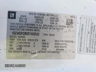 2013 Chevrolet Express Cargo with VIN 1GCWGFCB8D1902532, listed as a IAAI auction lot 42452764 with 95,113 mi miles and . Bid and sale history available at DreamBid. Image 9.