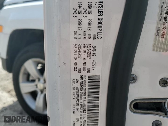 2011 Jeep Patriot Latitude with VIN 1J4NF1GB9BD207381, listed as a Copart auction lot 47028315 with 106,142 mi miles and Clean Title. Bid and sale history available at DreamBid. Image 13.