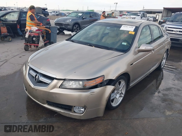 2007 Acura TL with VIN 19UUA662X7A001351, listed as a IAAI auction lot 41867038 with 180,214 mi miles. Bid and sale history available at carsss.com. Image 2.