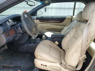 2001 Chrysler Sebring Limited with VIN 1C3EL65U01N711623, listed as a Copart auction lot 75607884 with 0 mi miles and Salvage Title. Bid and sale history available at carsss.com. Image 10.