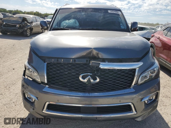 2016 Infiniti QX80 with VIN JN8AZ2NF5G9613678, listed as a Copart auction lot 70924094 with Not Provided miles and Salvage Title. Bid and sale history available at carsss.com. Image 5.
