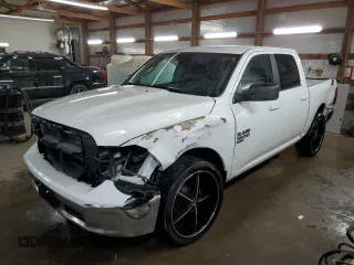 2021 Ram 1500 Classic SLT with VIN 1C6RR6LG4MS530241, listed as a Copart auction lot 88260105 with 76,839 mi miles and Salvage Title. Bid and sale history available at carsss.com. Image 1.