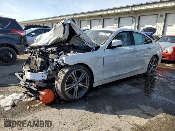 2018 BMW 4 Series 430i with VIN WBA4J1C59JBA30115, listed as a Copart auction lot 41644655 with Not Provided miles and Salvage Title. Bid and sale history available at DreamBid. Image 1.