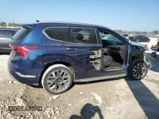2023 Hyundai Santa Fe Calligraphy with VIN 5NMS54AL1PH499234, listed as a Copart auction lot 47144245 with 13,582 mi miles and Salvage Title. Bid and sale history available at carsss.com. Image 3.