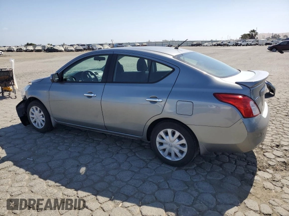 2013 Nissan Versa SV with VIN 3N1CN7AP2DL853742, listed as a Copart auction lot 60462615 with 75,587 mi miles and Salvage title. Bid and sale history available at DreamBid. Image 2.