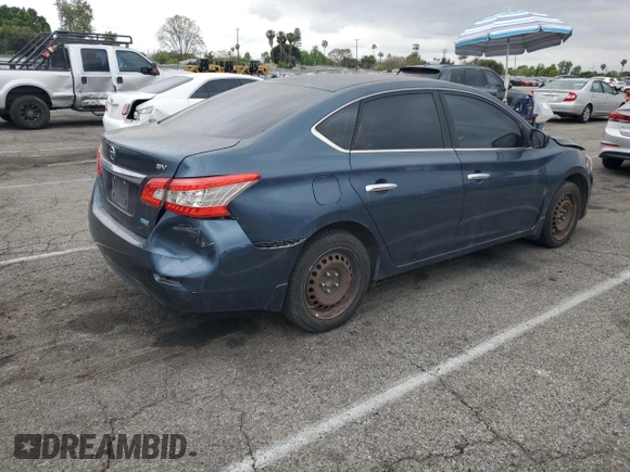 2014 Nissan Sentra SV with VIN 1N4AB7AP1EN854403, listed as a Copart auction lot 56051195 with 108,983 mi miles and Clean Title. Bid and sale history available at DreamBid. Image 3.