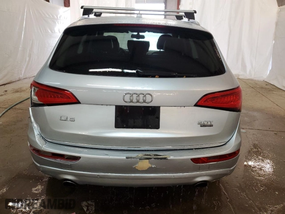 2016 Audi Q5 Premium Plus with VIN WA1L2AFP9GA035782, listed as a Copart auction lot 45605595 with 104,729 mi miles and Clean Title. Bid and sale history available at carsss.com. Image 6.